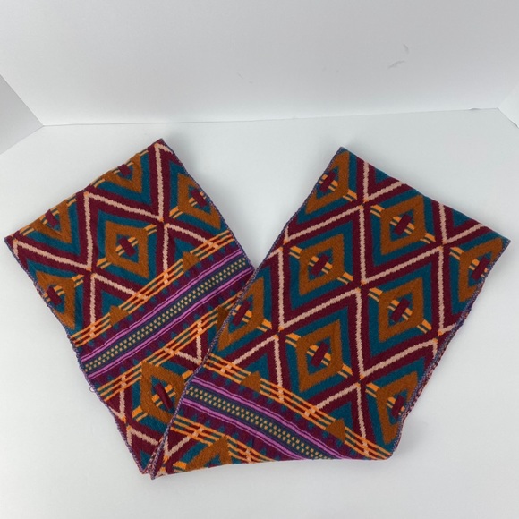 435 By Matilda Jane Multicolor Geometric Infinity Scarf NWT - Picture 2 of 4